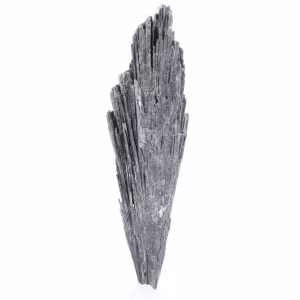 Cyanite noire du Brésil, cristal élancé sur socle acrylique 40 g