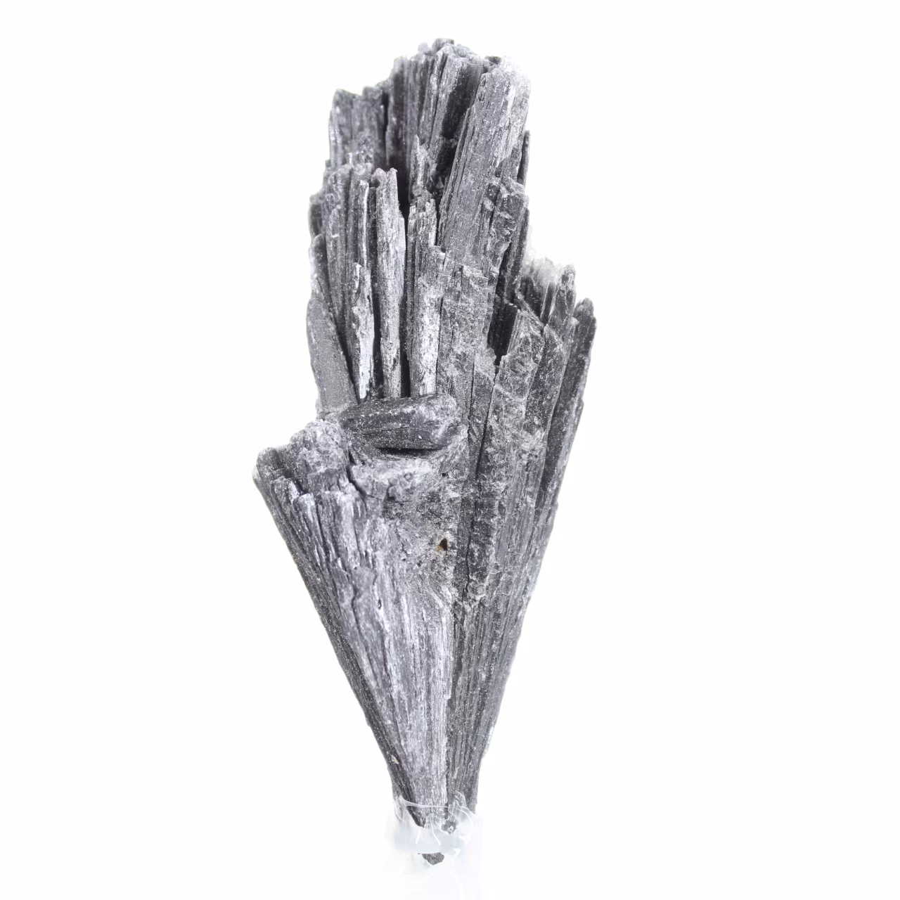 Cyanite noire brésilienne, minéral cristallisé sur socle 35 g