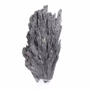 Cyanite noire du Brésil, pièce cristalline sur acrylique 30 g