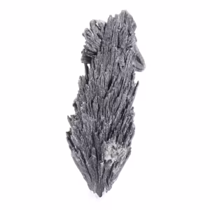 Cyanite noire brute du Brésil, silicate cristallisé sur socle 30 g