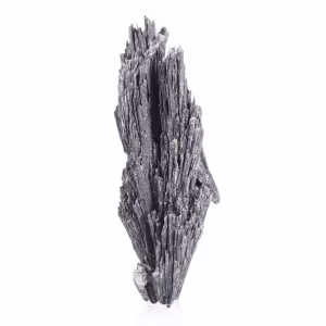 Cyanite noire brésilienne, cristal naturel sur socle acrylique 35 g