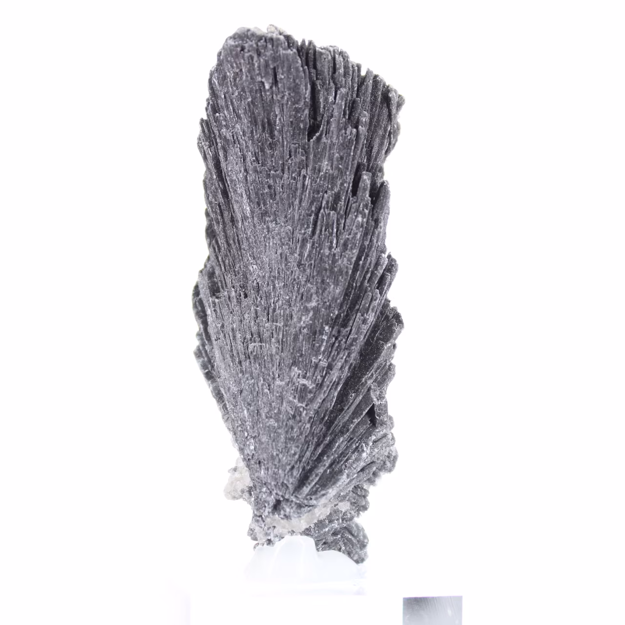Cyanite noire brésilienne, cristal fin sur socle acrylique 35 g