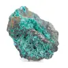 Brochantita chilena: mineral bruto em ganga e embasamento - 0