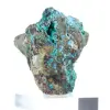 Brochantita chilena: mineral bruto em ganga e embasamento - 4