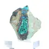 Espécime mineralógico de brochantita verde do Chile sobre uma base. - 4