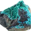Espécime mineralógico de brochantita verde do Chile sobre uma base. - 5