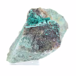 Brochantite natural em ganga do Chile com base