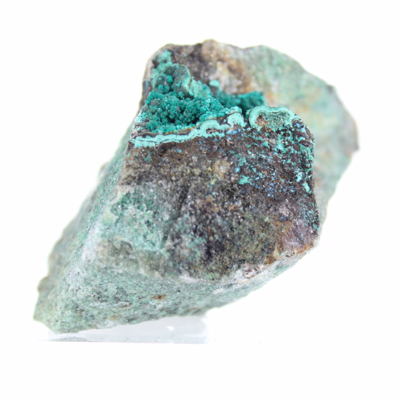 Brochantite natural em ganga do Chile com base