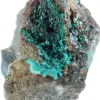 Mineral Brochantite Verde Bruto do Chile em Ganga - 5