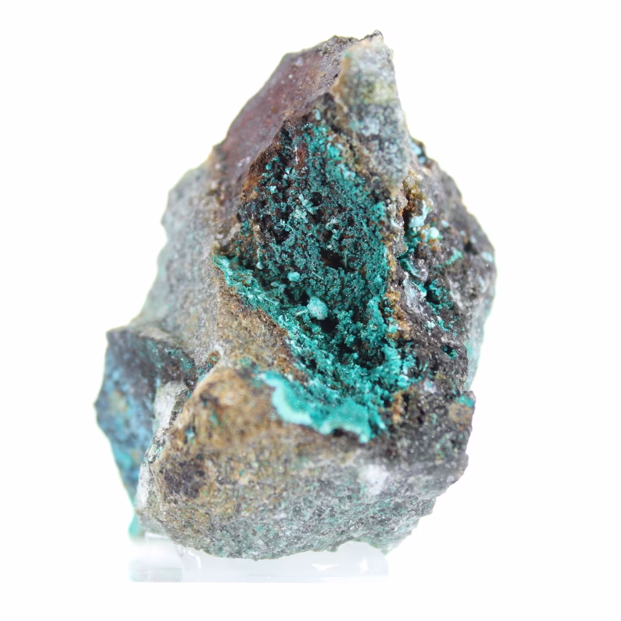 Mineral Brochantite Verde Bruto do Chile em Ganga