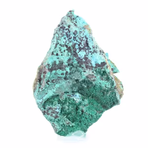 Brochantite chilena: Espécime bruto em base elegante