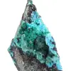 Espécime bruto do mineral brochantita do Chile sobre base. - 5
