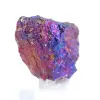 Chalcopyrite mexicaine irisée en pièce minérale sur socle - 2