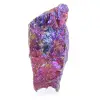 Chalcopyrite mexicaine aux irisations métalliques, montée sur socle - 4