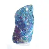Chalcopyrite du Mexique en agrégat irisé, présentation sur socle - 2