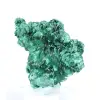Malaquite fibrosa do Congo sobre base acrílica, espécime natural - 1