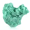 Espécime de malaquite em fibras verdes do Congo, expositor acrílico - 0