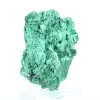 Espécime de malaquite em fibras verdes do Congo, expositor acrílico - 1