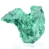 Espécime de malaquite em fibras verdes do Congo, expositor acrílico - 3
