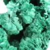 Malaquite fibrosa esguia da RDC, mineral autêntico sobre base - 5