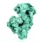 Malaquite fibrosa esguia da RDC, mineral autêntico sobre base