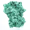 Malaquite fibrosa de perfil plano da RDC, mineral decorativo sobre base - 1