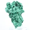 Malaquite fibrosa de perfil plano da RDC, mineral decorativo sobre base - 2
