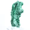 Malaquite fibrosa de perfil plano da RDC, mineral decorativo sobre base - 3