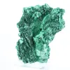 Malaquite fibrosa de perfil plano da RDC, mineral decorativo sobre base - 4