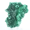 Malaquite fibrosa de perfil plano da RDC, mineral decorativo sobre base - 5