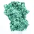 Malaquite fibrosa de perfil plano da RDC, mineral decorativo sobre base
