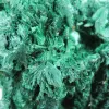 Malaquite verde natural do Congo em agregado fibroso, sobre base - 6