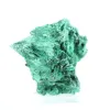Malaquite natural com textura fibrosa do Congo, peça sobre base - 1