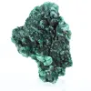 Malaquite do Congo com estrutura fibrosa, espécime mineral sobre base - 3