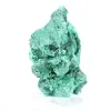 Malaquite densa com fibras cerradas do Congo, mineral sobre acrílico - 1