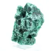 Malaquite densa com fibras cerradas do Congo, mineral sobre acrílico - 3