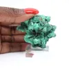 Bloco robusto de malaquite fibrosa do Congo, decoração mineral - 6