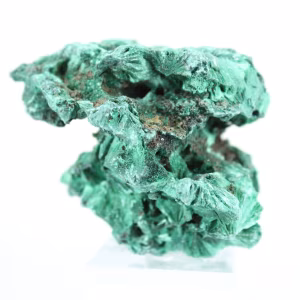 Bloco robusto de malaquite fibrosa do Congo, decoração mineral