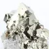 Espécime de pirita do Peru com cristais octaédricos dourados. - 8