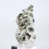 Pirita do Peru em formas octaédricas – Mineral de colecionador sobre base - 2
