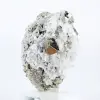 Pirita octaédrica natural – grupo cristalino peruano - 2