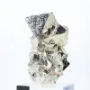 Octaedros de pirita do Peru – Espécime natural sobre uma base - 2