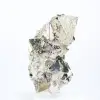 Octaedros de pirita do Peru – Espécime natural sobre uma base - 4
