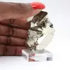 Mineral de pirita octaédrica do Peru para colecionadores. - 7