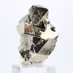 Mineral de pirita octaédrica do Peru para colecionadores.