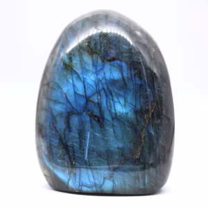 Mineral Labradorite de Madagáscar em Forma Livre de Ornamento