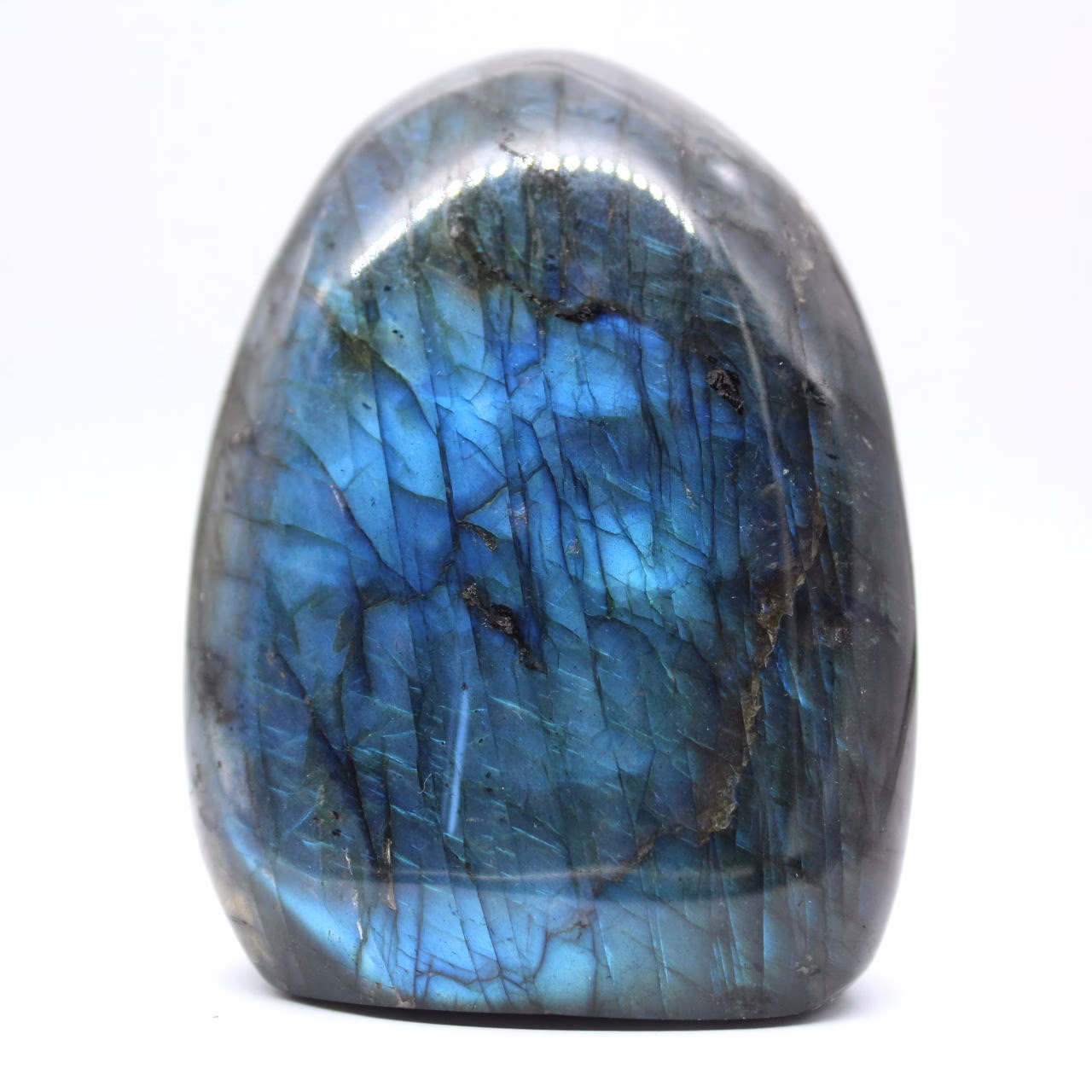 Mineral Labradorite de Madagáscar em Forma Livre de Ornamento