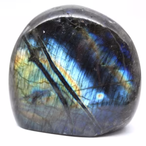 Forma Livre de Ornamento em Labradorite de Madagáscar