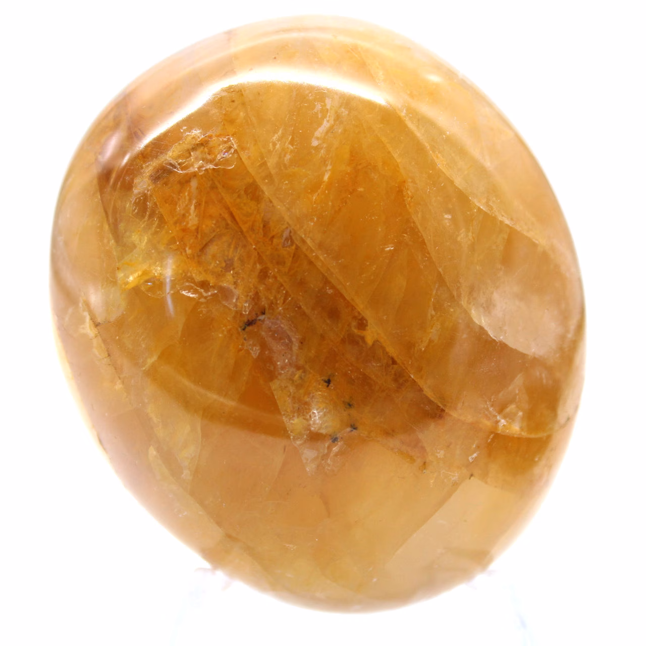 Seixo de quartzo amarelo de Madagáscar em pedra natural