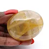 Quartzo amarelo malgaxe em seixo polido para decoração - 2
